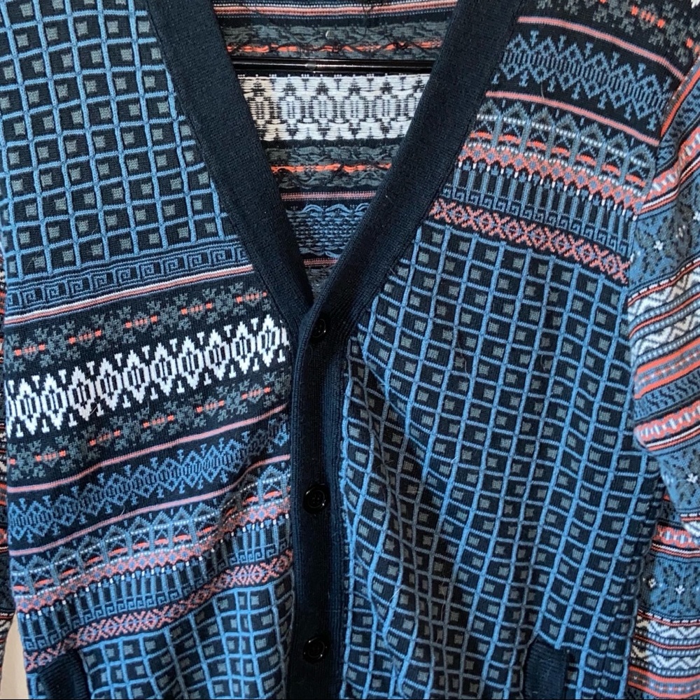 Men’s Patterned Cardigan View 4
